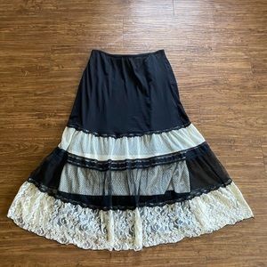 Long lace skirt